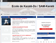 Tablet Screenshot of ecole-karate-do.com